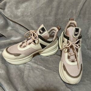 Michael Kors Women's Beige and Brown Sneakers
